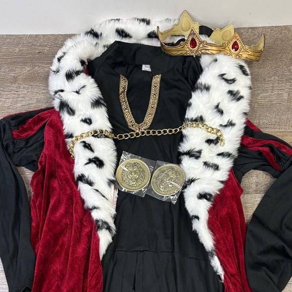 👑 Noble King Costume – Medieval Royal – Spirit Halloween – Adult SM/MD 👑 - Picture 4 of 11